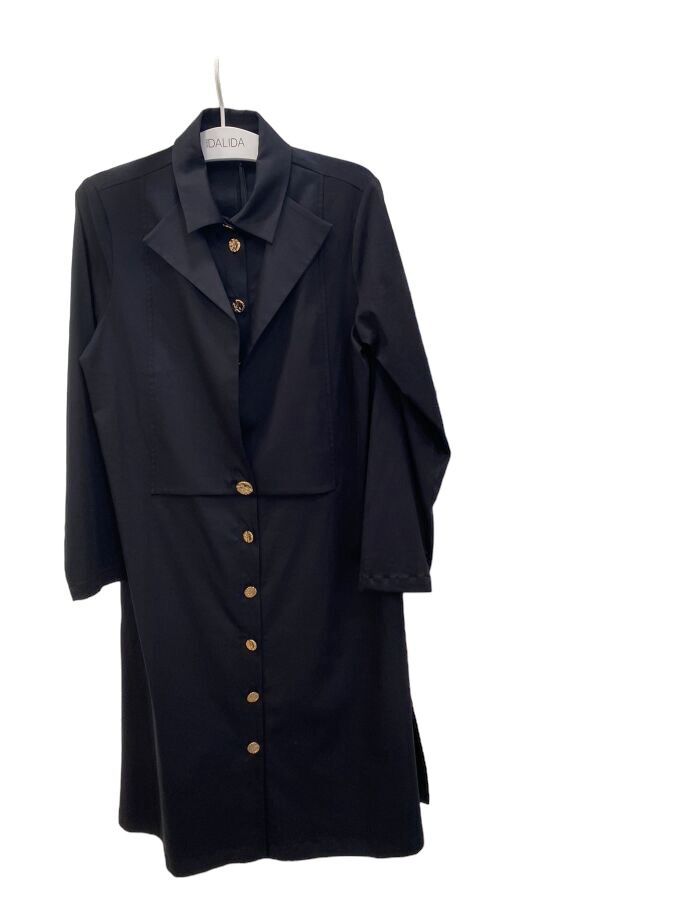 T24Y-3006 Gold Buttoned Poplin Long Shirt - 4