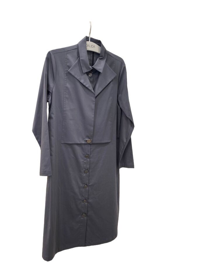T24Y-3006 Gold Buttoned Poplin Long Shirt - 5