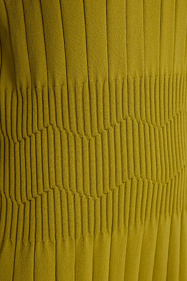 Kalın Fitilli Manşet Detaylı Tunik Olive - 9