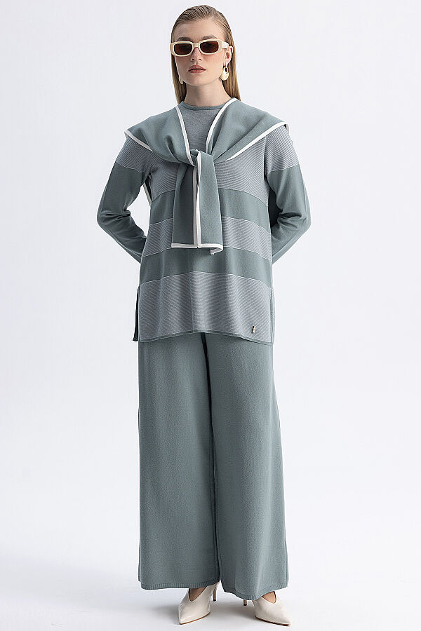 Kontrast Renkli Touch Me Tunik Mint - 2