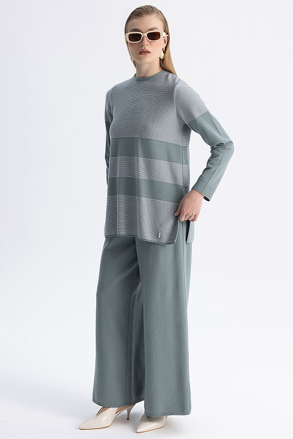 Kontrast Renkli Touch Me Tunik Mint - 3