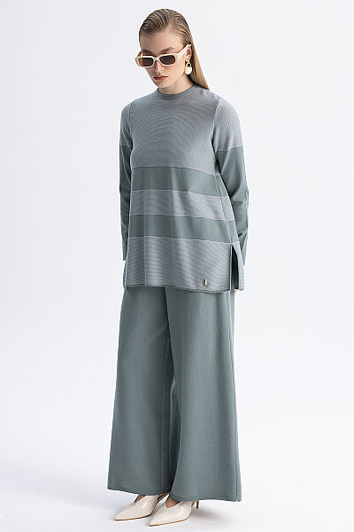Kontrast Renkli Touch Me Tunik Mint - 4