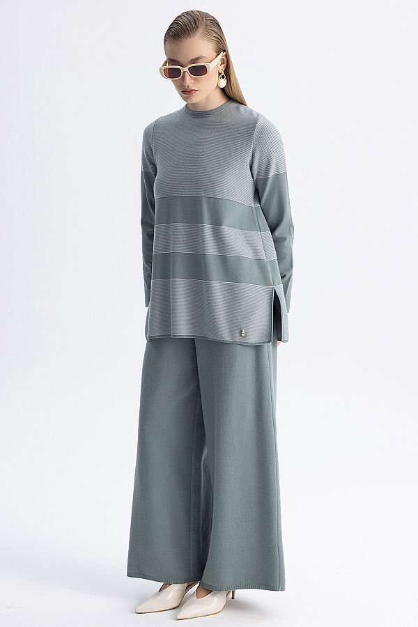 Kontrast Renkli Touch Me Tunik Mint - 4