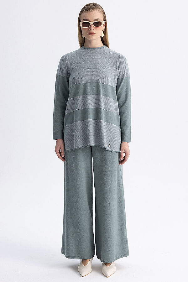 Kontrast Renkli Touch Me Tunik Mint - 5