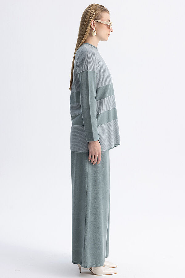 Kontrast Renkli Touch Me Tunik Mint - 6