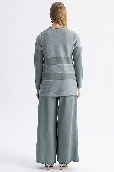Kontrast Renkli Touch Me Tunik Mint - 11