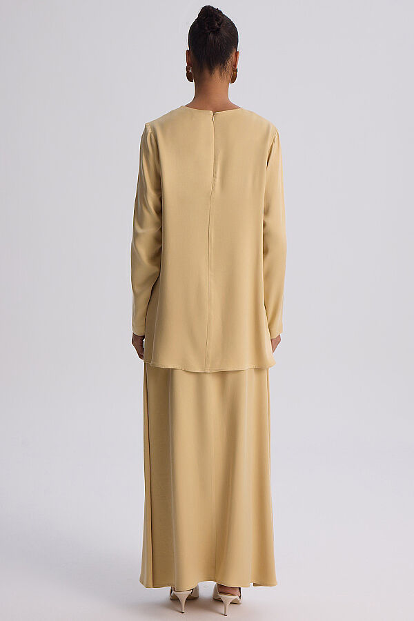 A Kesim Yuvarlak Yaka Şık Tunik Craft - 7