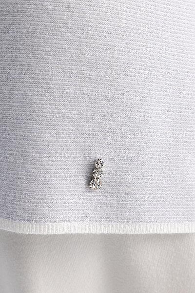 Düz Renk Geniş Paça Touch Me Pantolon Ekru - 8