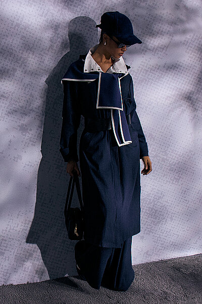 Geniş Paça Denim Pantolon Lacivert - 14