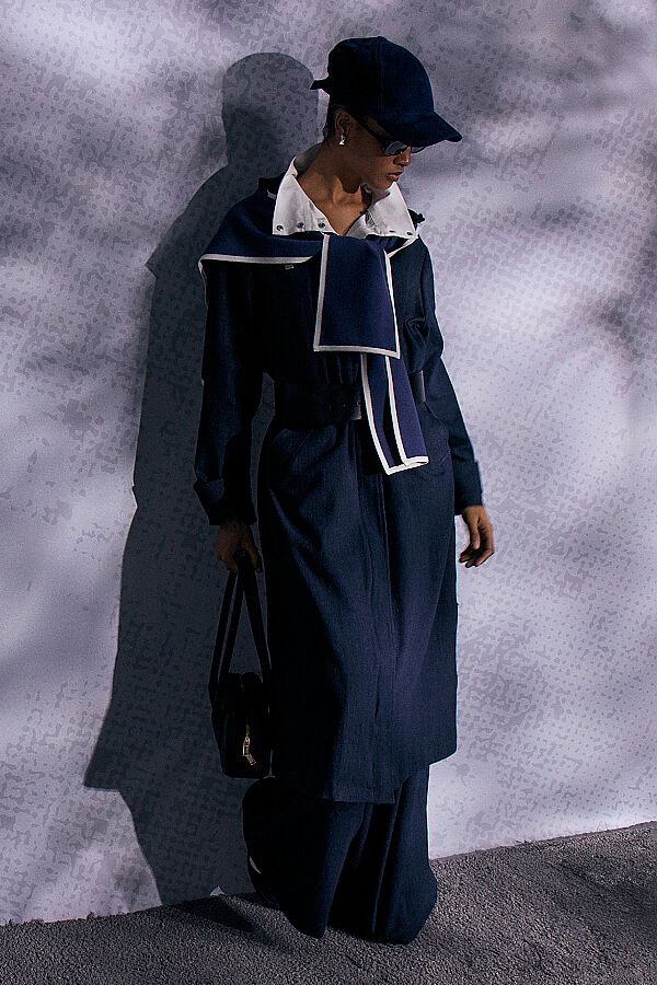 Geniş Paça Denim Pantolon Lacivert - 14