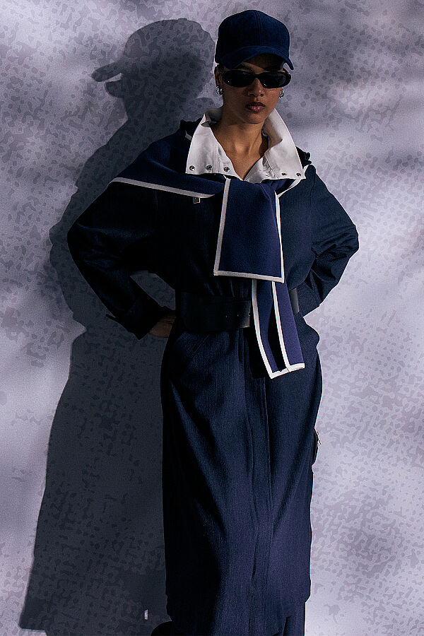 Geniş Paça Denim Pantolon Lacivert - 16