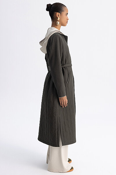 Triko Astarlı Denim Kap Yeşil - 8