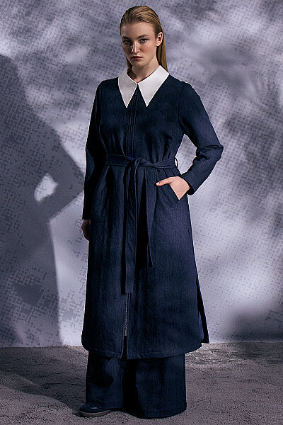 Triko Astarlı Denim Kap Lacivert - MISS DALIDA (1)