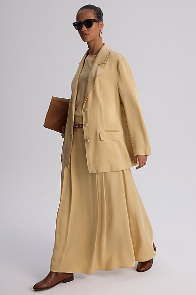 Modern Siluetli Blaze Ceket Craft - MISS DALIDA (1)
