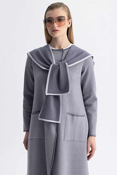Contrast Colour Touch Me Long Cardigan Bullet - MISS DALIDA (1)