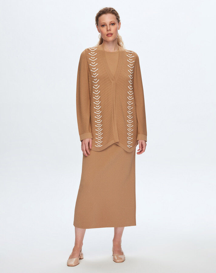 T24K-2010 A Cut Pencil Skirt - 2