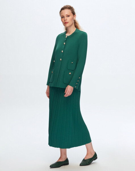T24K-2010 A Cut Pencil Skirt - 5