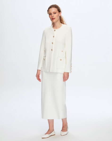 T24K-2010 A Cut Pencil Skirt - 8