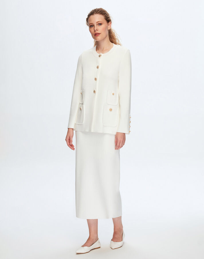 T24K-2010 A Cut Pencil Skirt - 8