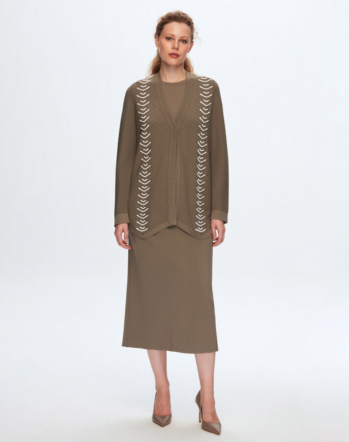 T24K-2010 A Cut Pencil Skirt - 1