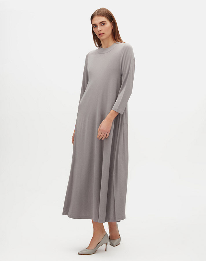 A Cut Round Neck Dress - 2