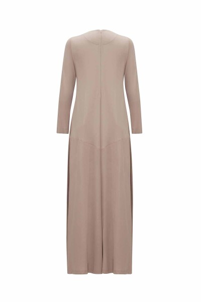 A Cut Round Neck Dress - 3