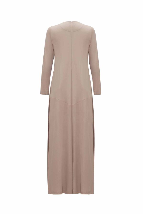 A Cut Round Neck Dress - 3
