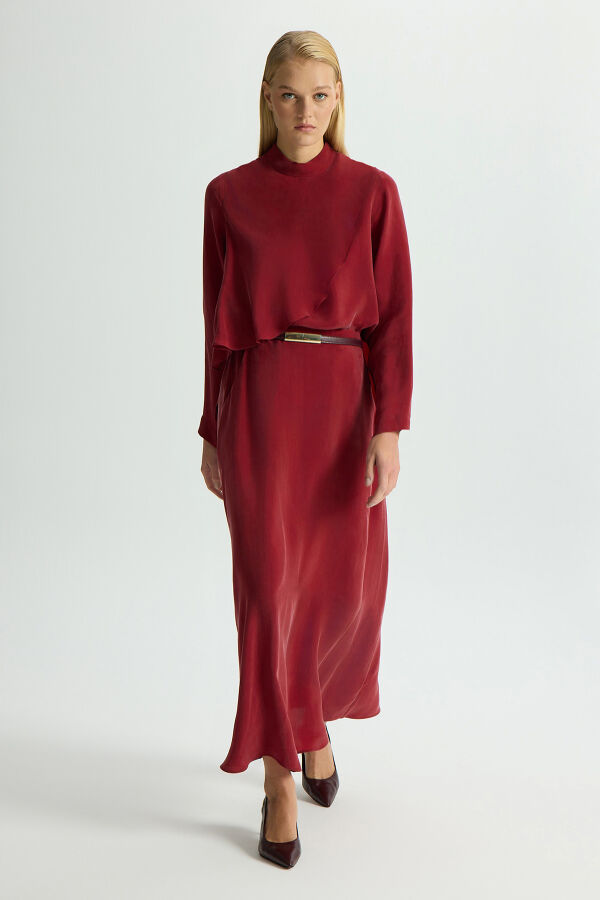 A-Line Cupro Skirt - 2