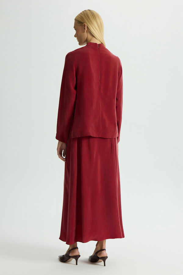 A-Line Cupro Skirt - 3