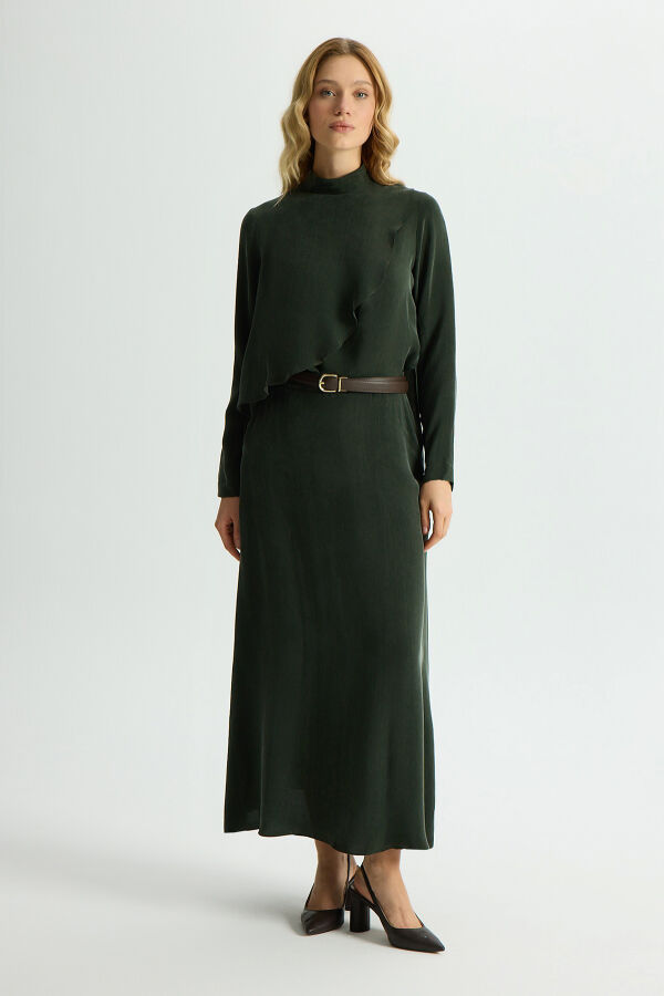 A-Line Cupro Skirt - 2