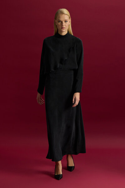 A-Line Cupro Skirt - 3