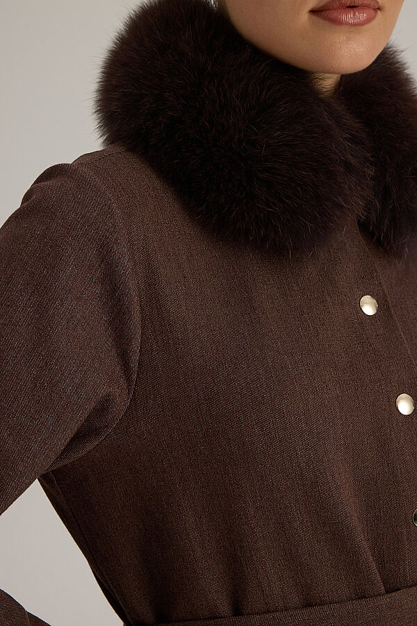 A Kesim Denim Etek Kahve - 5