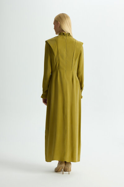 Cupro Dress with Accessory Details - 4