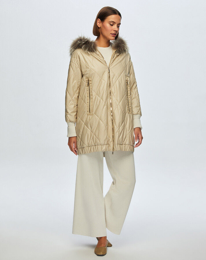 T24K-8015 Diamond Shearling Coat - 6
