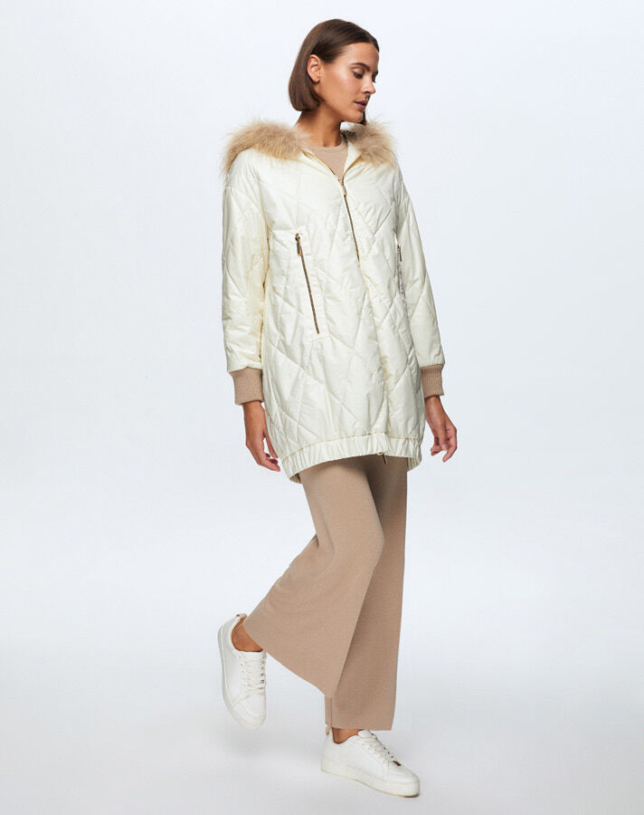 T24K-8015 Diamond Shearling Coat - 9