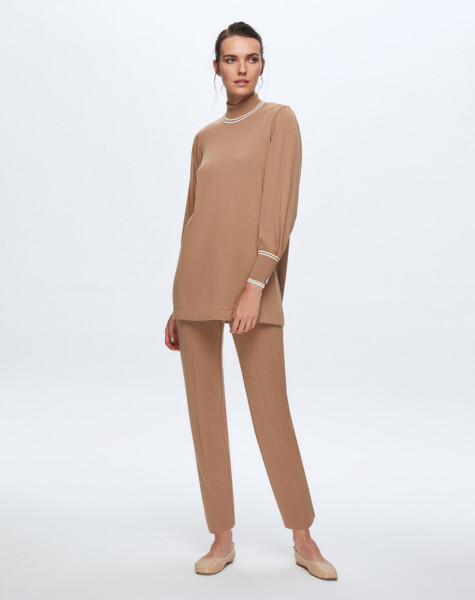 T24K-6007 Balloon Sleeve Knitwear Tunic - 8