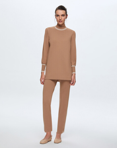 T24K-6007 Balloon Sleeve Knitwear Tunic - 9