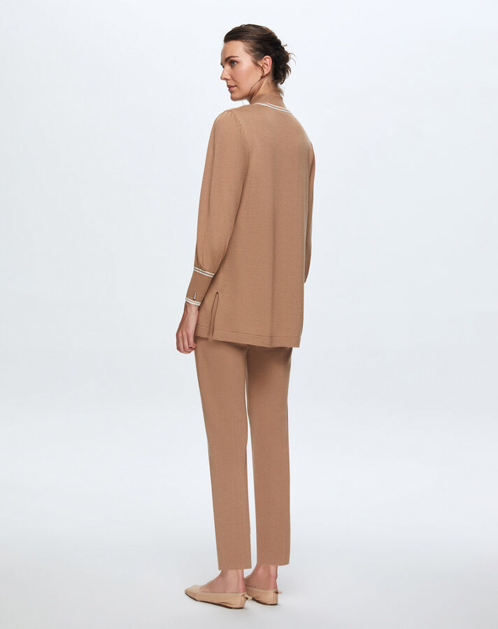 T24K-6007 Balloon Sleeve Knitwear Tunic - 10