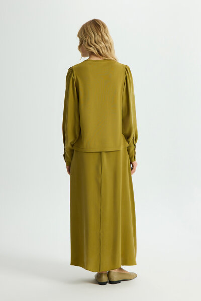 Balloon Cupro Sleeve Knit Tunic - 4