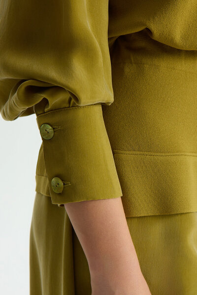 Balon Cupro Kollu Triko Tunik Amber - MISS DALIDA (1)