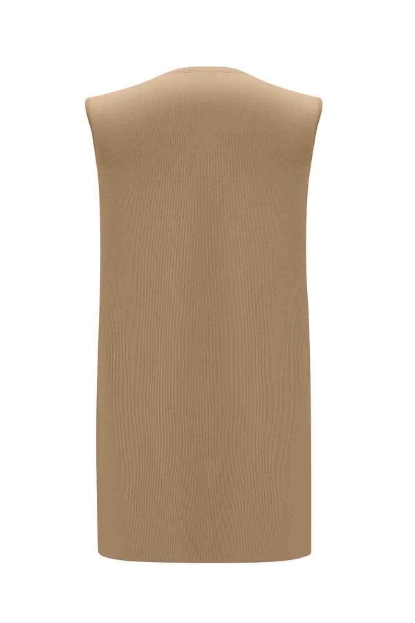 T26K-6000 Basic Kolsuz Triko Tunik DORY-CAMEL - 2
