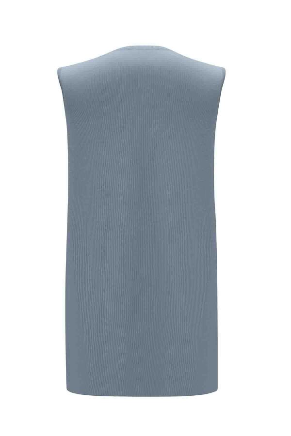 T26K-6000 Basic Kolsuz Triko Tunik ORMA-GREY - 2