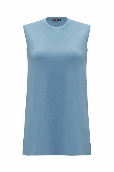 T26K-6000 Basic Kolsuz Triko Tunik NERVİ-BLUE - MISS DALIDA