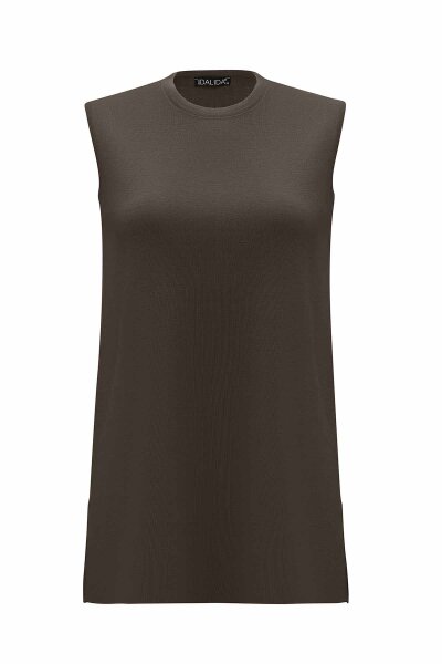 Basic Sleeveless Knit Tunic 