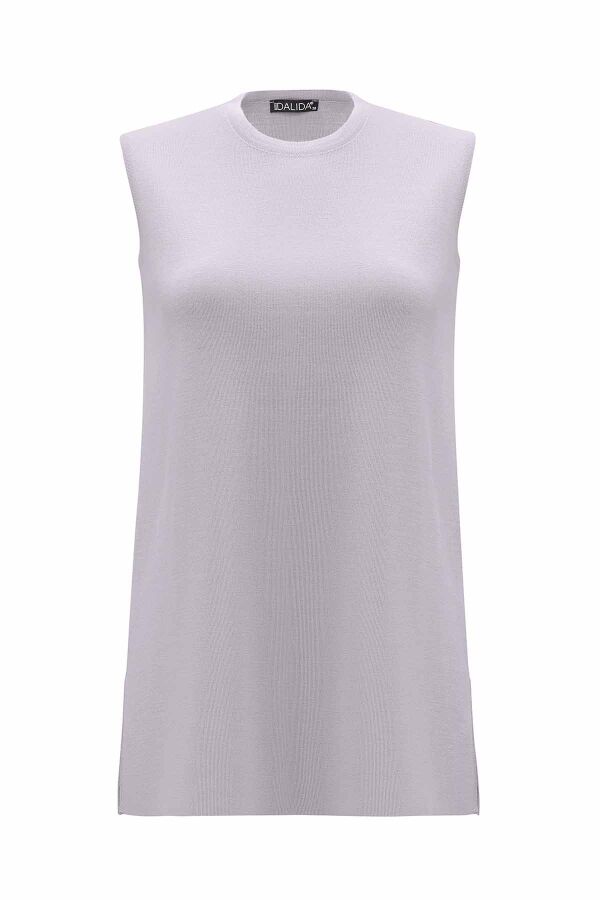 Basic Sleeveless Knit Tunic - 1