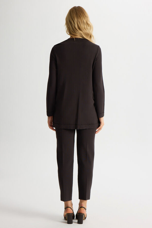 Basic Long Sleeve Knit Tunic - 2