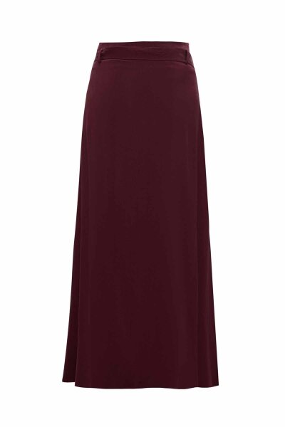 Belted Cupro Skirt - 2
