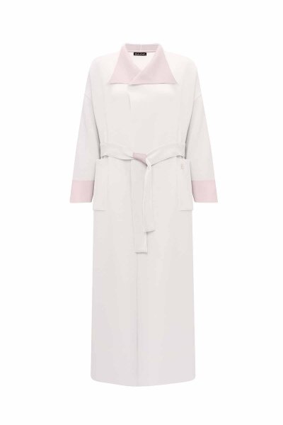 Belted Shawl Collar Powder Cardigan 