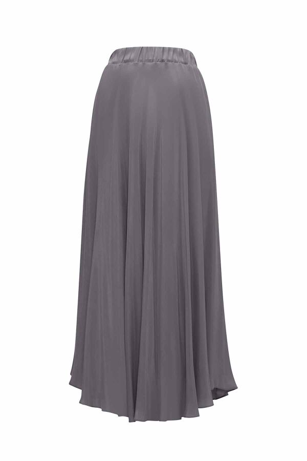 Bias Cut Cupro Flared Skirt - 7