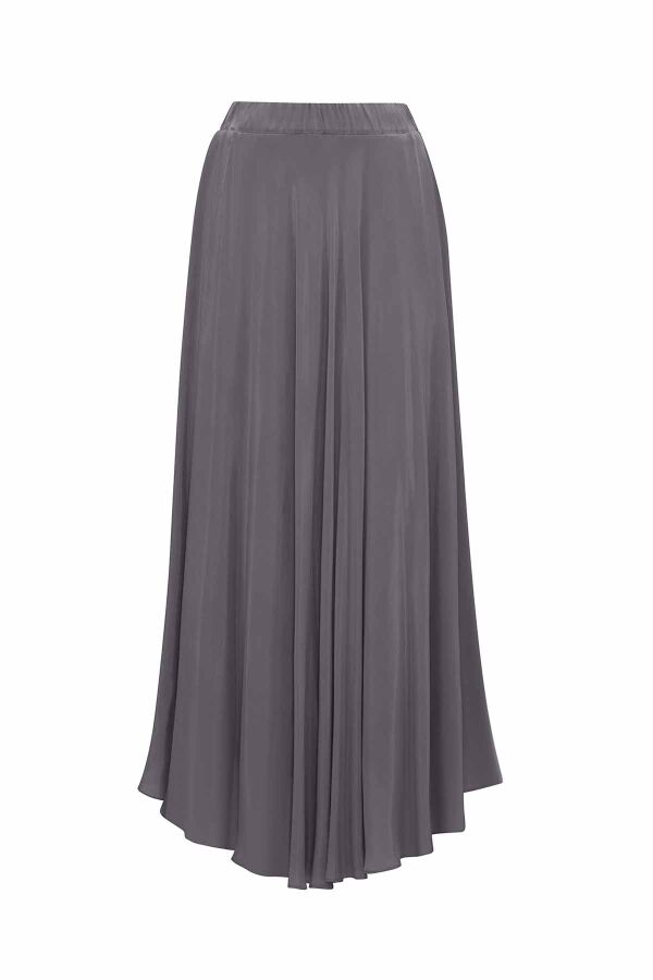 Bias Cut Cupro Flared Skirt - 6